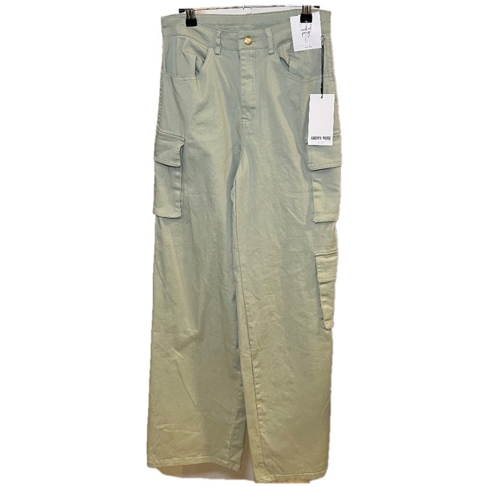 NWT Rachel Paige Green Cargo Pants Size Small